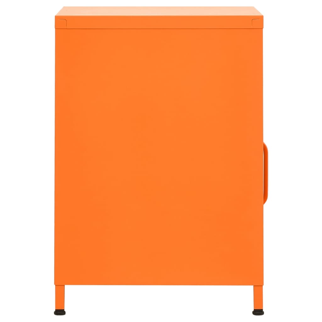 vidaXL Nightstands 2 pcs Orange 35x35x51 cm Steel - 60695