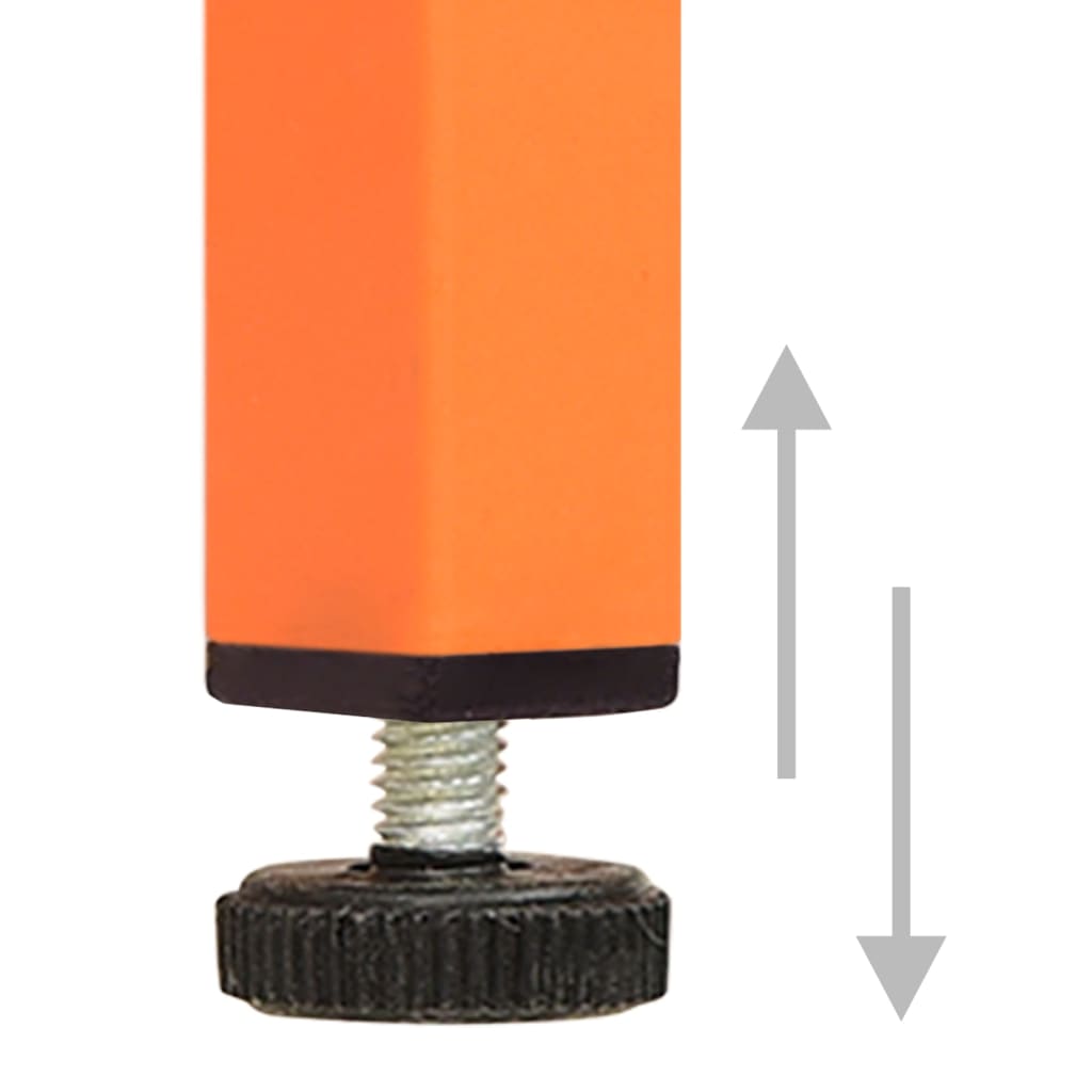 vidaXL Nightstands 2 pcs Orange 35x35x51 cm Steel - 60695