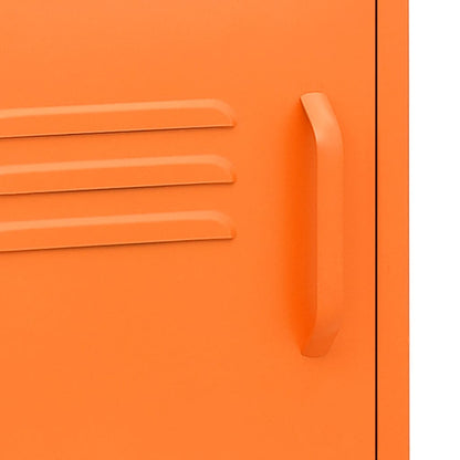 vidaXL Nightstands 2 pcs Orange 35x35x51 cm Steel - 60695