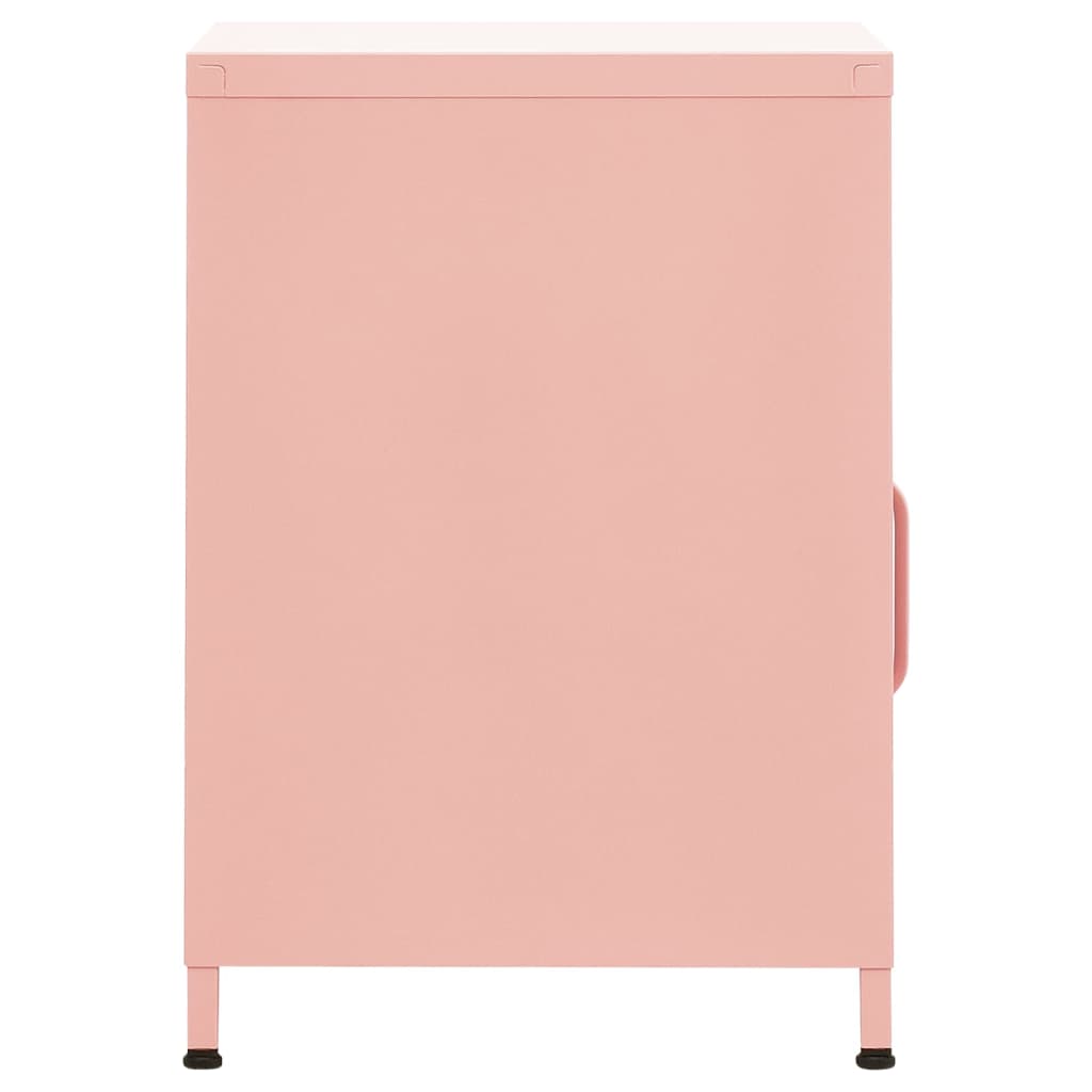 vidaXL Nightstands 2 pcs Pink 35x35x51 cm Steel - 60700