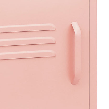 vidaXL Nightstands 2 pcs Pink 35x35x51 cm Steel - 60700