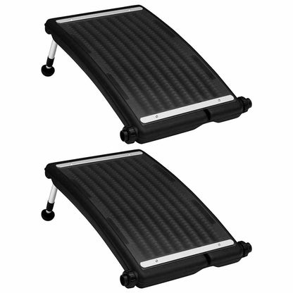 vidaXL Curved Pool Solar Heating Panels 2 pcs 72.5x46 cm - Black