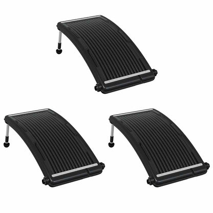 vidaXL Solar Pool Heating Panel | Set of 3 | Black | HDPE | Standard - 110 x 65 cm