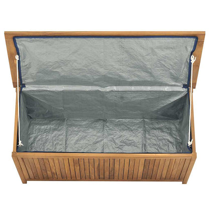vidaXL Garden Box 114x50x58 cm Solid Wood Teak - Brown