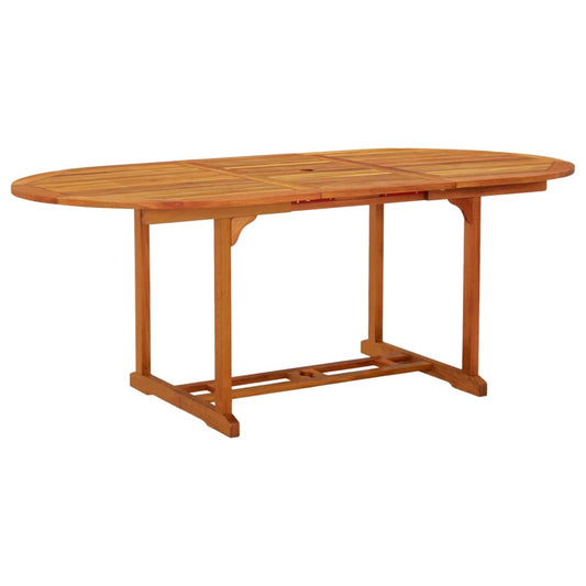 vidaXL Garden Table 200x100x75 cm Solid Wood Eucalyptus - Brown