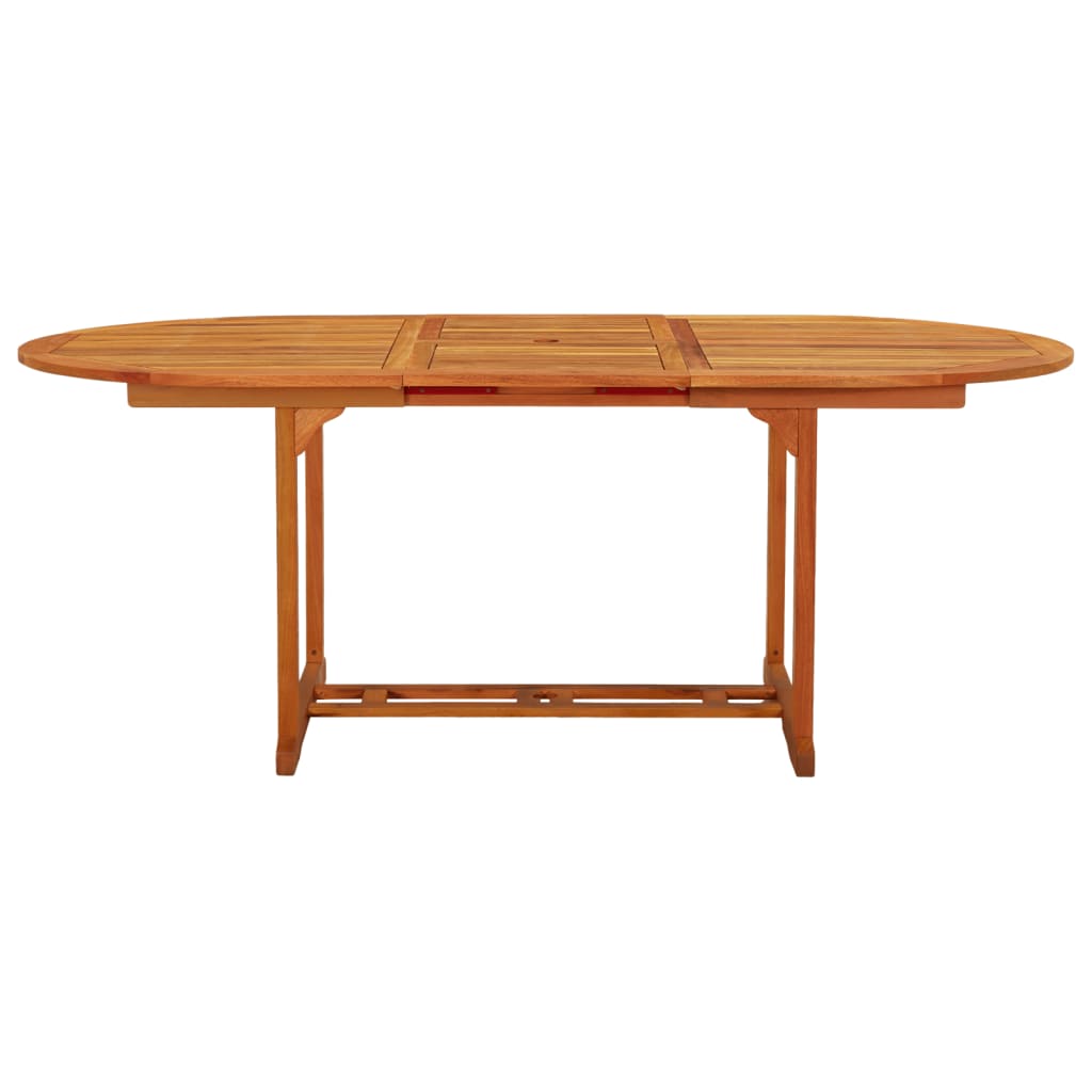 vidaXL Garden Table 200x100x75 cm Solid Wood Eucalyptus - Brown