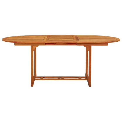 vidaXL Garden Table 200x100x75 cm Solid Wood Eucalyptus - Brown