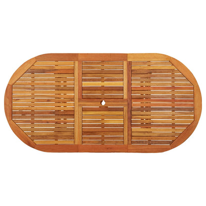 vidaXL Garden Table 200x100x75 cm Solid Wood Eucalyptus - Brown