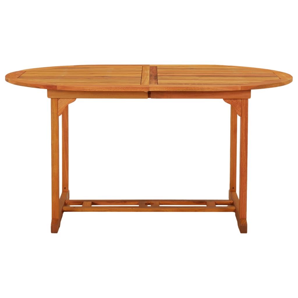 vidaXL Garden Table 200x100x75 cm Solid Wood Eucalyptus - Brown