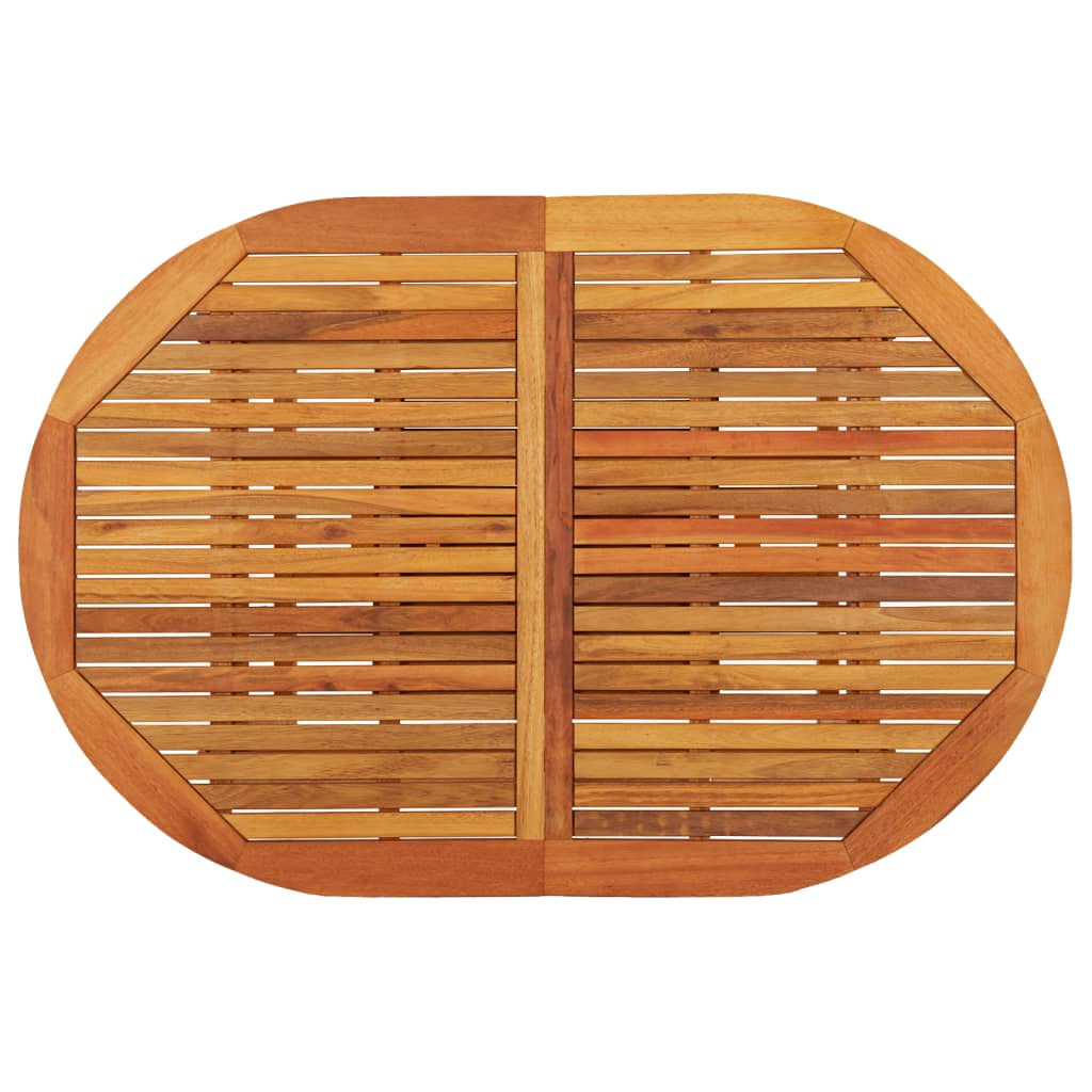 vidaXL Garden Table 200x100x75 cm Solid Wood Eucalyptus - Brown