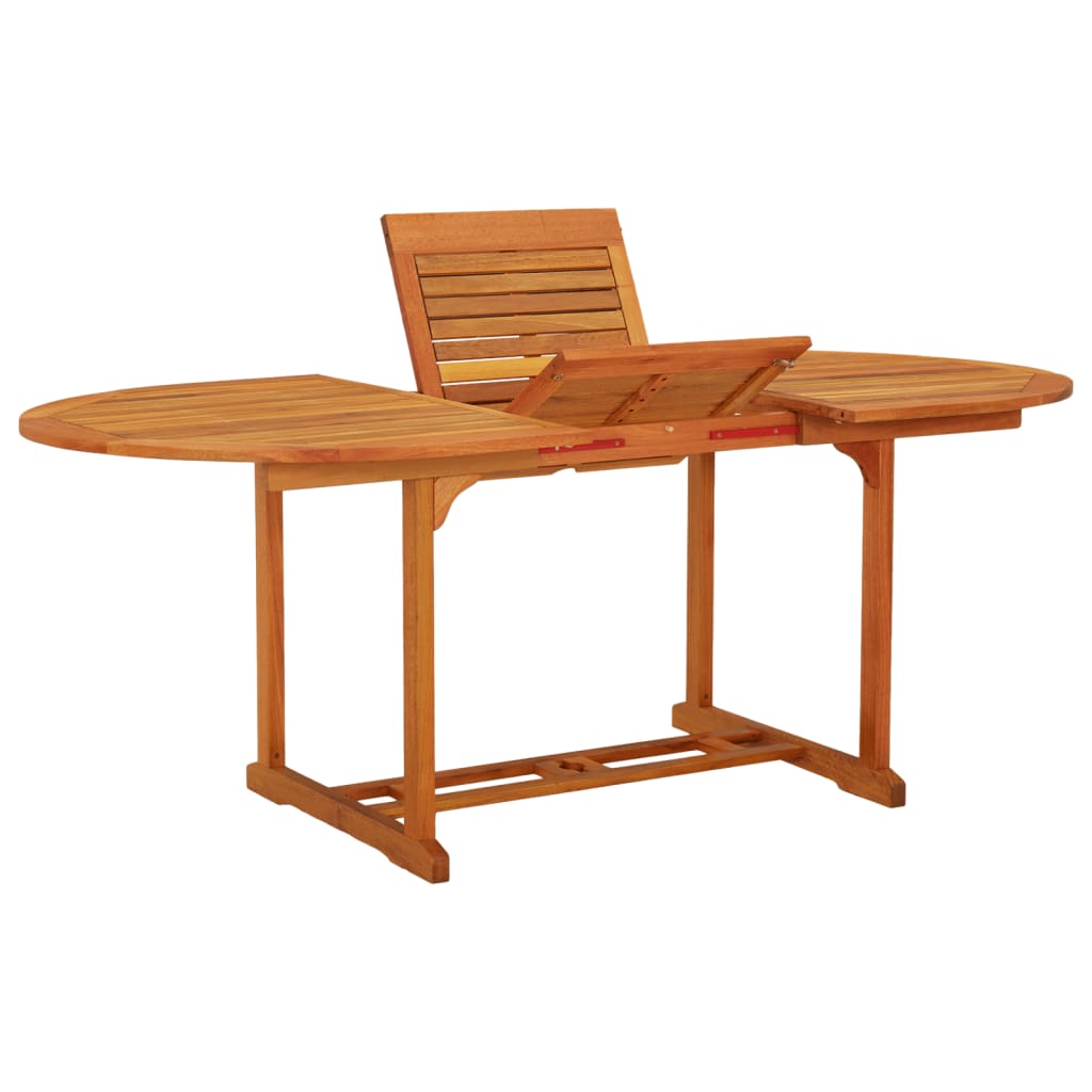 vidaXL Garden Table 200x100x75 cm Solid Wood Eucalyptus - Brown