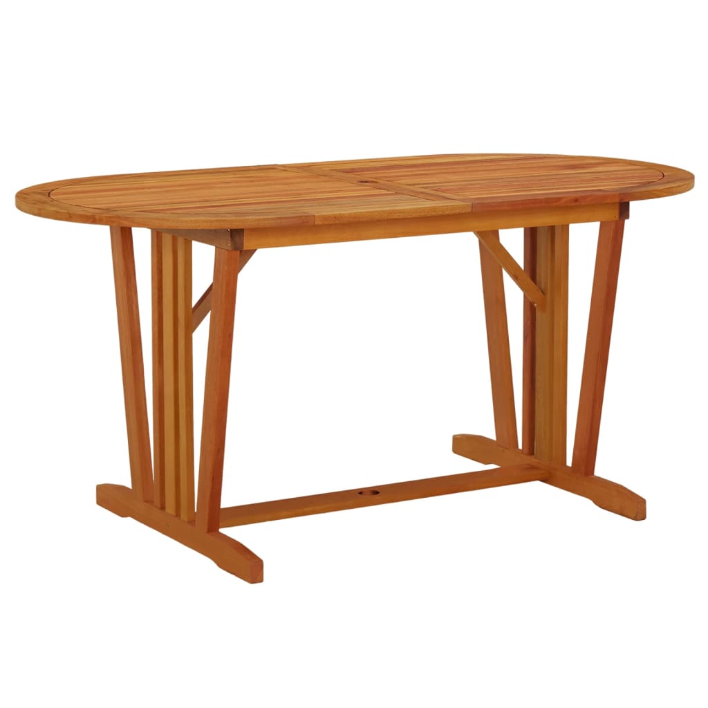 vidaXL Garden Table 160x85x75 cm Solid Wood Eucalyptus - Brown