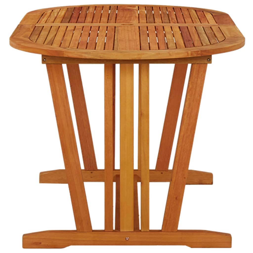 vidaXL Garden Table 160x85x75 cm Solid Wood Eucalyptus - Brown
