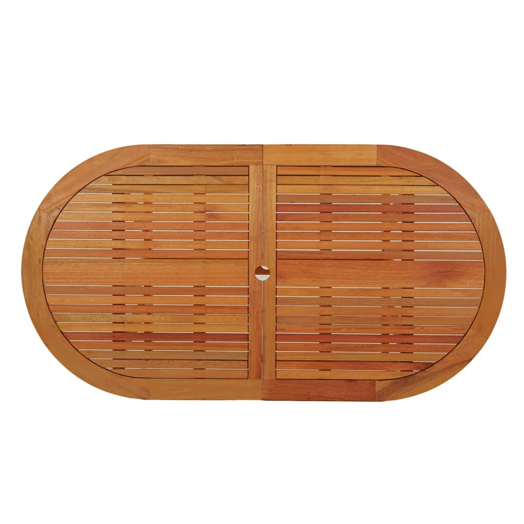 vidaXL Garden Table 160x85x75 cm Solid Wood Eucalyptus - Brown