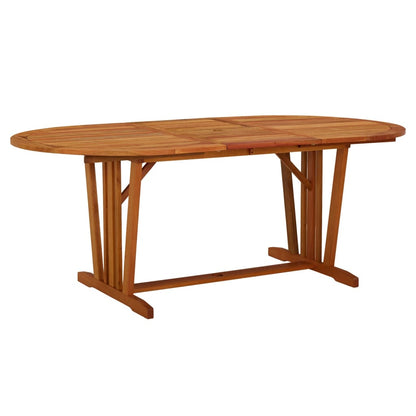 vidaXL Garden Table 200x100x75 cm Solid Wood Eucalyptus - Brown - 23866