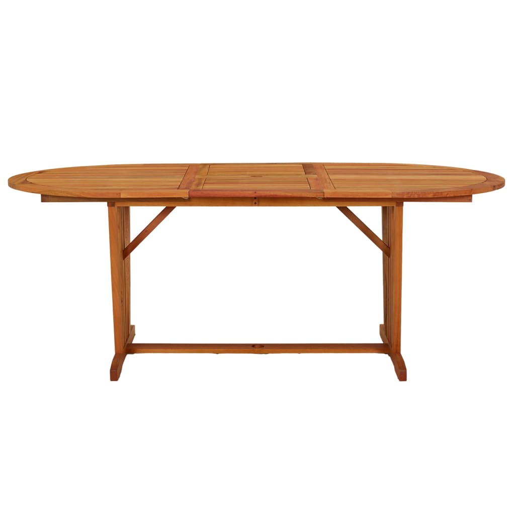 vidaXL Garden Table 200x100x75 cm Solid Wood Eucalyptus - Brown - 23866