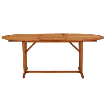 vidaXL Garden Table 200x100x75 cm Solid Wood Eucalyptus - Brown - 23866
