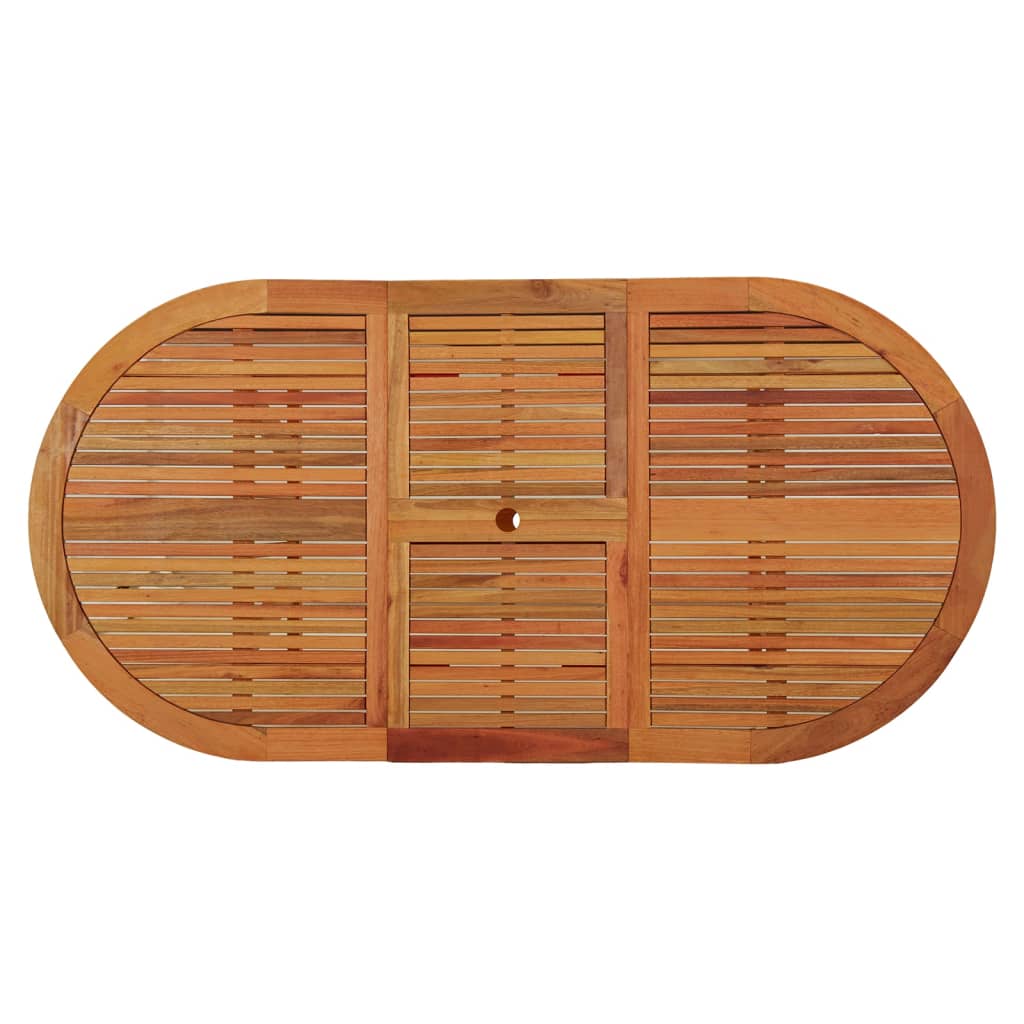 vidaXL Garden Table 200x100x75 cm Solid Wood Eucalyptus - Brown - 23866
