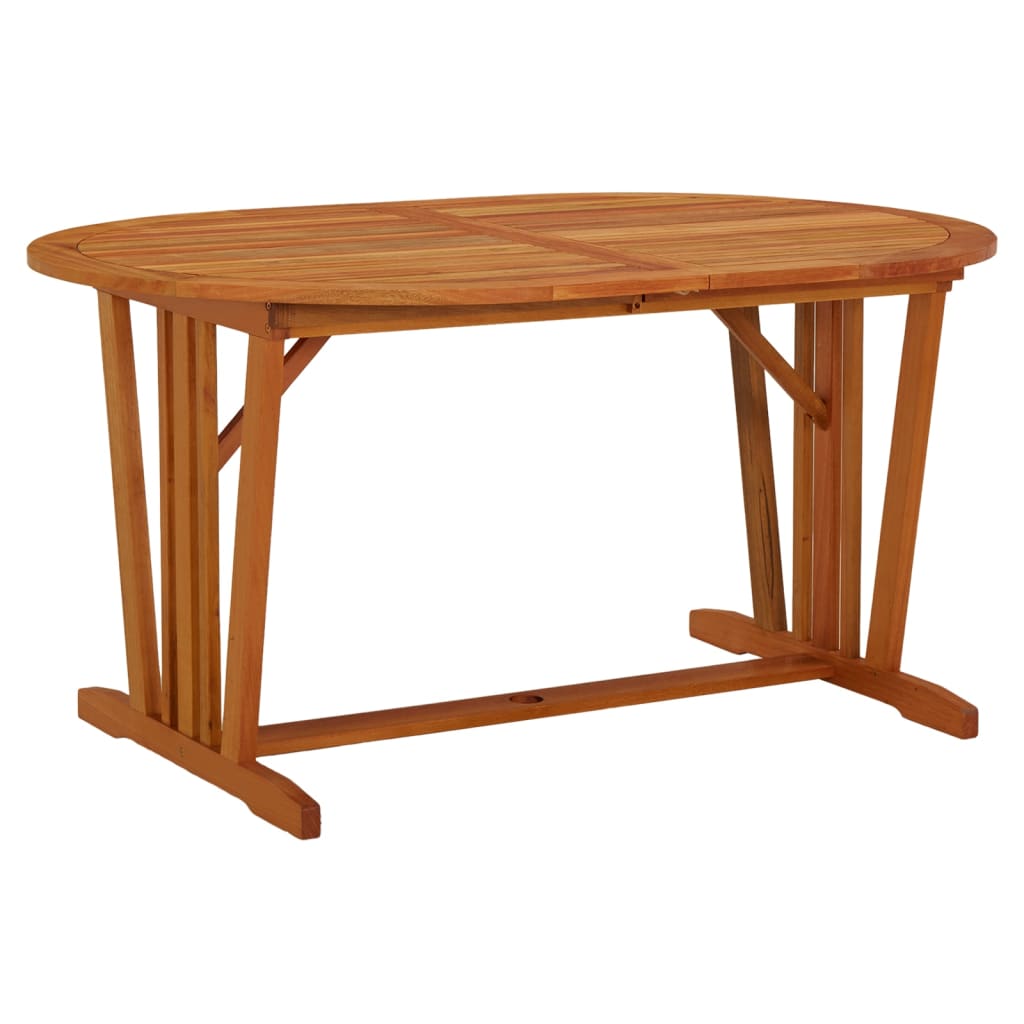 vidaXL Garden Table 200x100x75 cm Solid Wood Eucalyptus - Brown - 23866