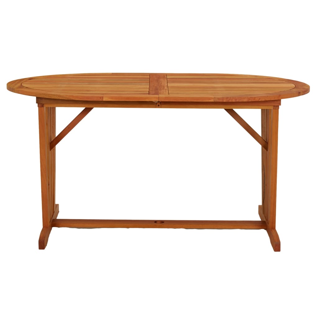 vidaXL Garden Table 200x100x75 cm Solid Wood Eucalyptus - Brown - 23866