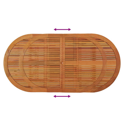vidaXL Garden Table 200x100x75 cm Solid Wood Eucalyptus - Brown - 23866