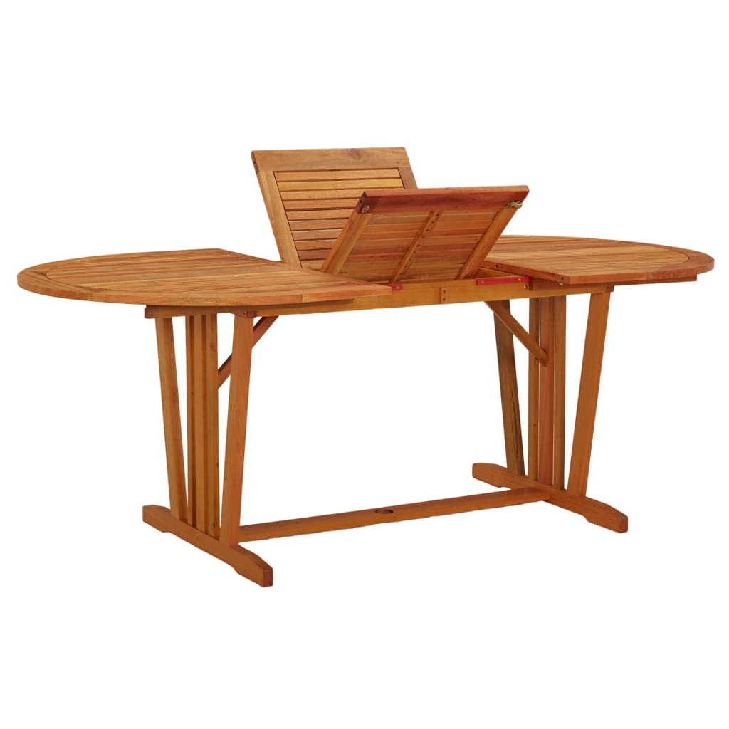 vidaXL Garden Table 200x100x75 cm Solid Wood Eucalyptus - Brown - 23866