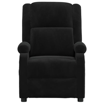 vidaXL Recliner Chair Black Velvet