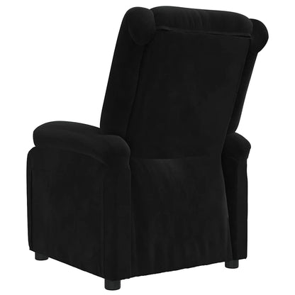 vidaXL Recliner Chair Black Velvet