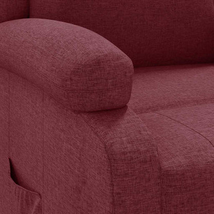 vidaXL Recliner Chair Wine Red Fabric