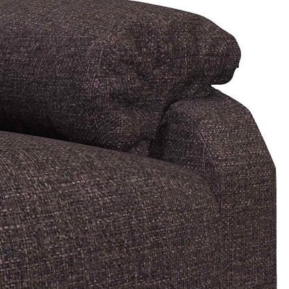 vidaXL Recliner Chair Dark Brown Fabric