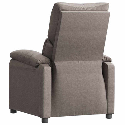 vidaXL Recliner Chair Taupe Fabric