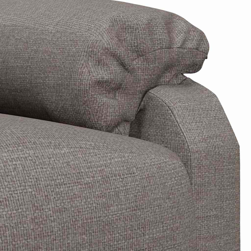 vidaXL Recliner Chair Taupe Fabric
