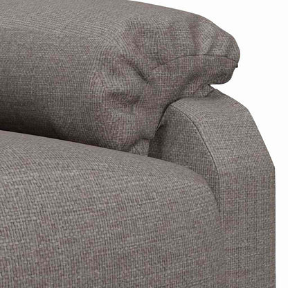 vidaXL Recliner Chair Taupe Fabric