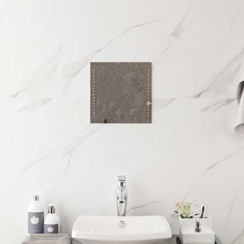 vidaXL LED Bathroom Mirror 30x30 cm - Transpart - 30 x 0.4 x 30 cm