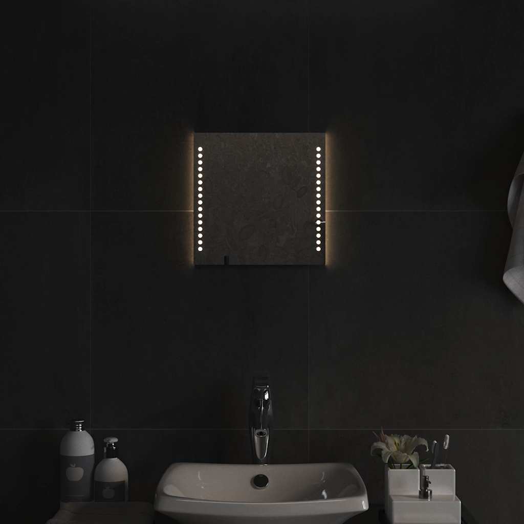vidaXL LED Bathroom Mirror 30x30 cm - Transpart - 30 x 0.4 x 30 cm