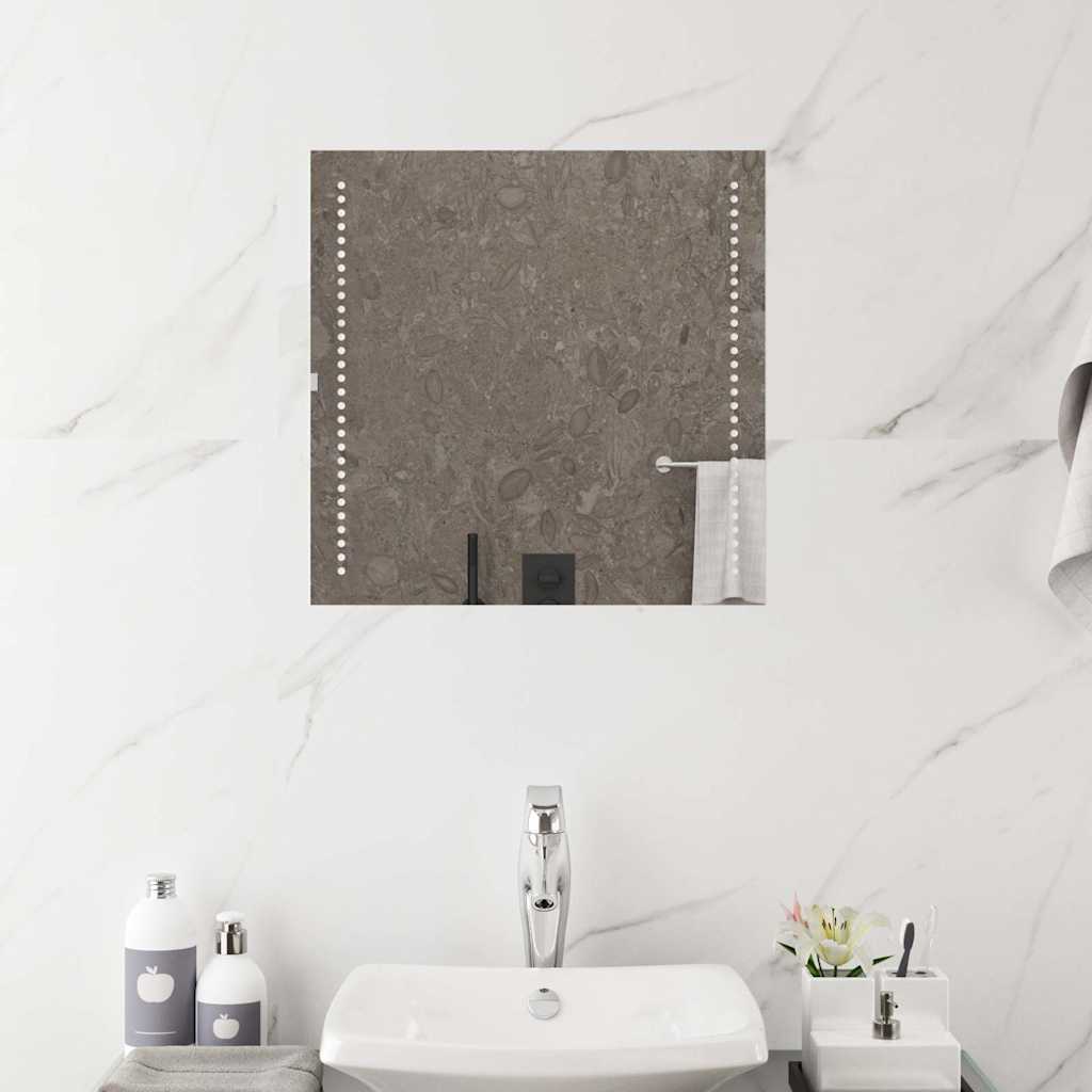 vidaXL LED Bathroom Mirror 50x50 cm - Transpart - 50 x 0.4 x 50 cm