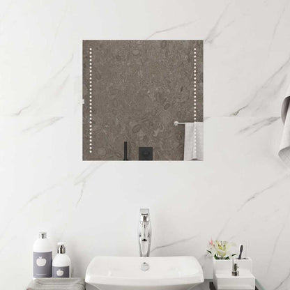 vidaXL LED Bathroom Mirror 50x50 cm - Transpart - 50 x 0.4 x 50 cm