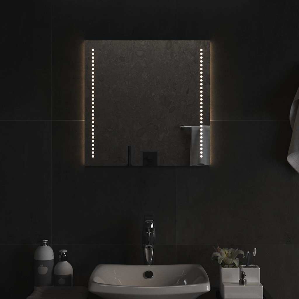 vidaXL LED Bathroom Mirror 50x50 cm - Transpart - 50 x 0.4 x 50 cm