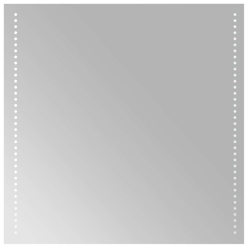 vidaXL LED Bathroom Mirror 60x60 cm - Transpart - 60 x 0.4 x 60 cm