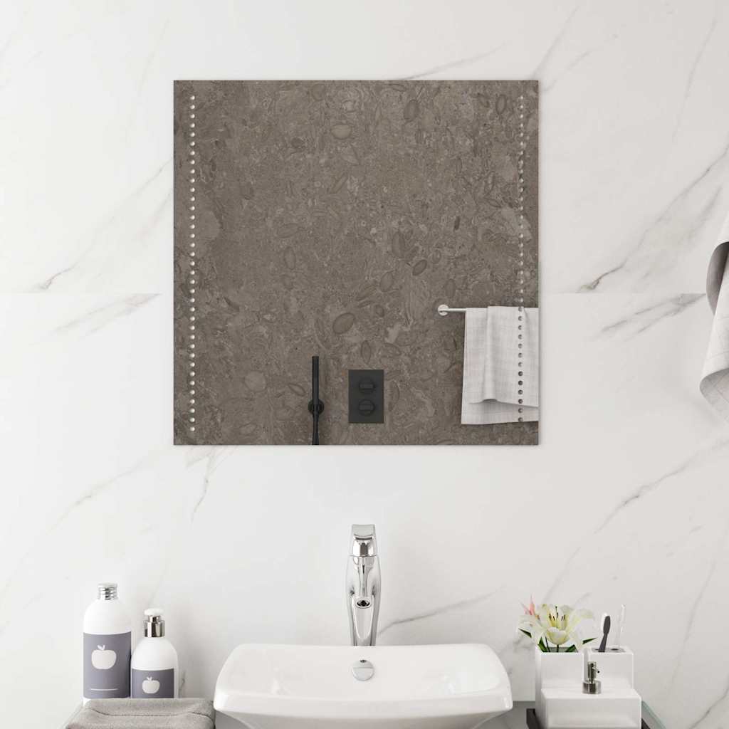 vidaXL LED Bathroom Mirror 60x60 cm - Transpart - 60 x 0.4 x 60 cm