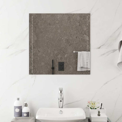 vidaXL LED Bathroom Mirror 60x60 cm - Transpart - 60 x 0.4 x 60 cm