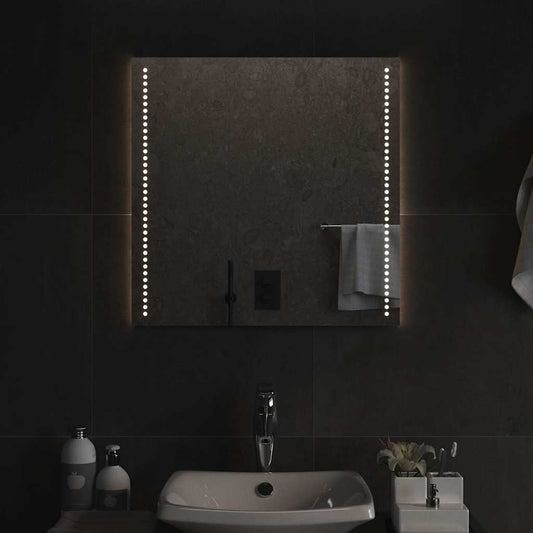 vidaXL LED Bathroom Mirror 60x60 cm - Transpart - 60 x 0.4 x 60 cm