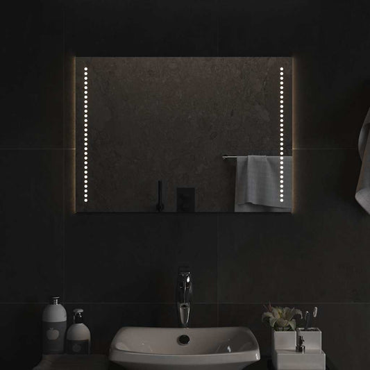 vidaXL LED Bathroom Mirror 70x50 cm - Transpart - 70 x 0.4 x 50 cm