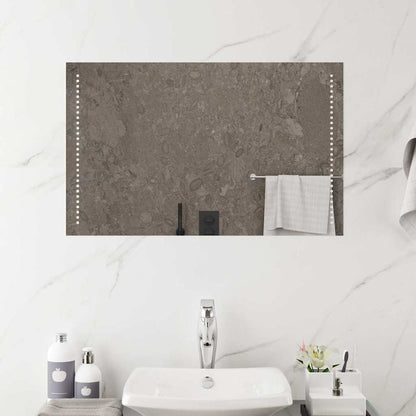 vidaXL LED Bathroom Mirror 80x50 cm - Transpart - 80 x 0.4 x 50 cm