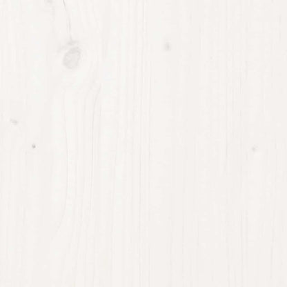 vidaXL Bed Frame without Mattress Solid Wood Pine 200x200cm White - 205.5 x 205.5 x 69.5 cm