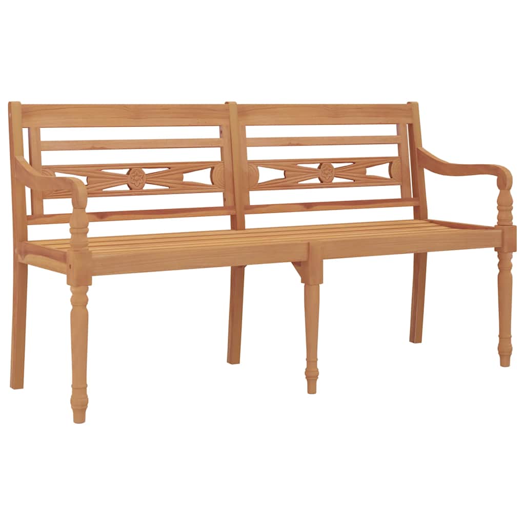 vidaXL Batavia Bench 150 cm Solid Wood Teak - Brown