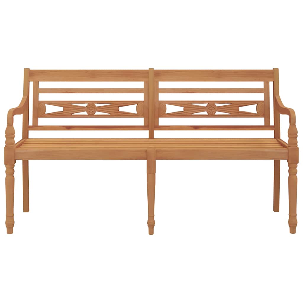 vidaXL Batavia Bench 150 cm Solid Wood Teak - Brown