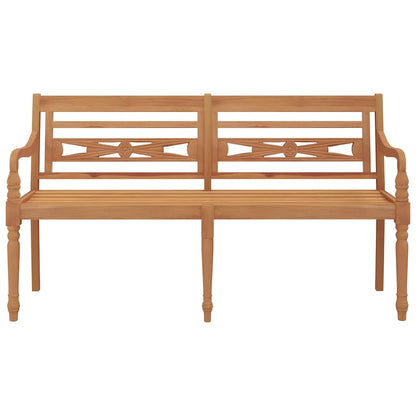 vidaXL Batavia Bench 150 cm Solid Wood Teak - Brown