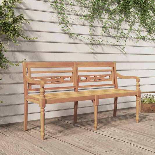 vidaXL Batavia Bench 150 cm Solid Wood Teak - Brown