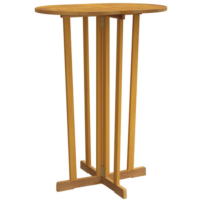 vidaXL Folding Bar Table 90x65x105 cm Solid Wood Teak - Brown